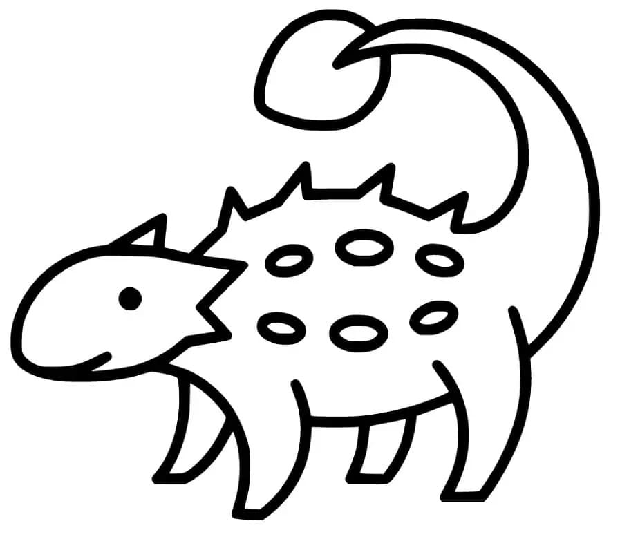 Ankylosaurus ausmalbilder