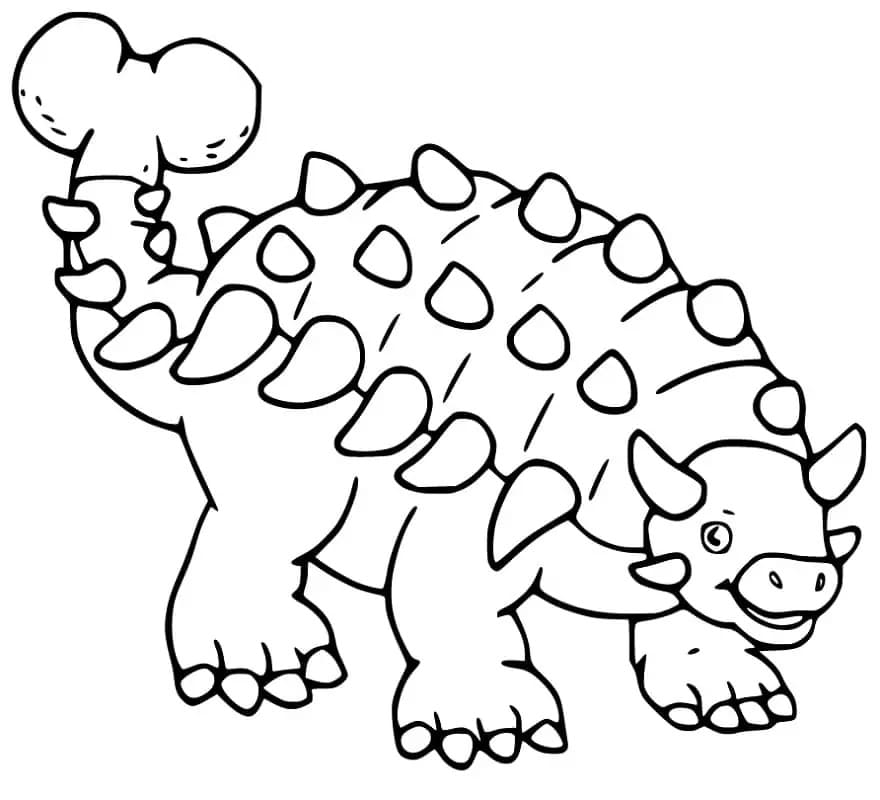 Ankylosaurus kostenlos für Kinder