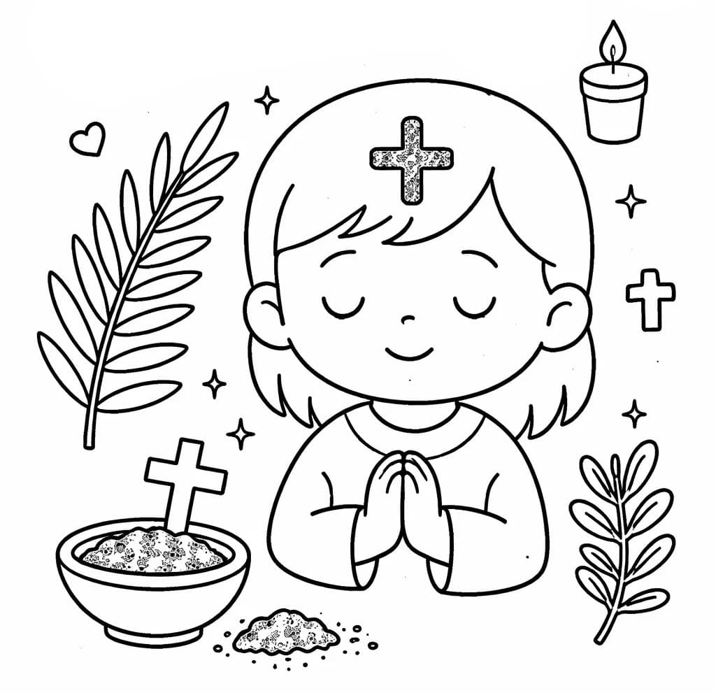 Aschermittwoch druckbare schlicht