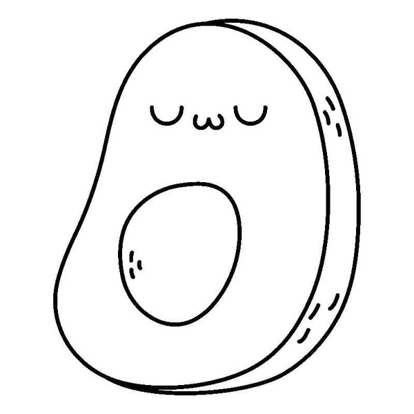 Avocado kostenlos druckbare basisch