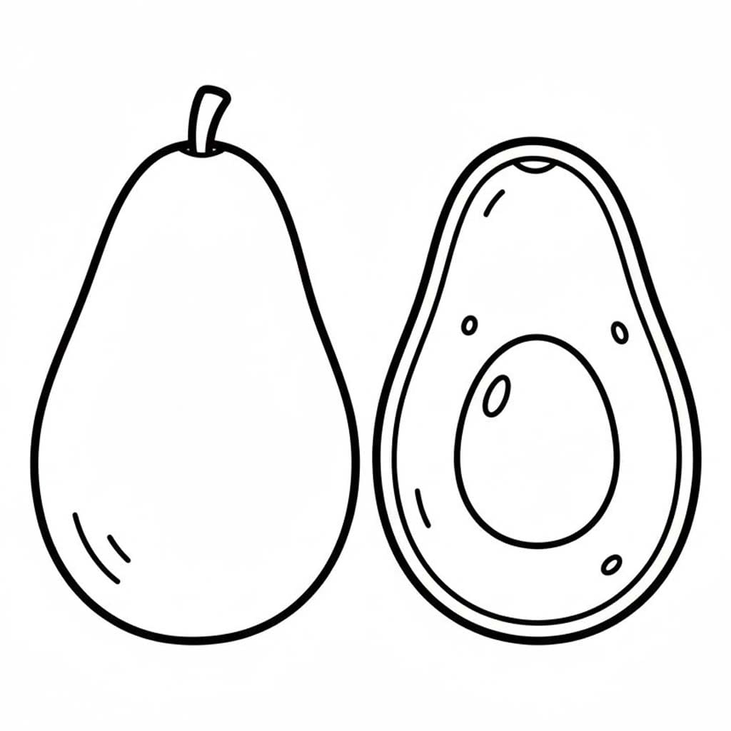 Avocado kostenlos druckbare für Kinder