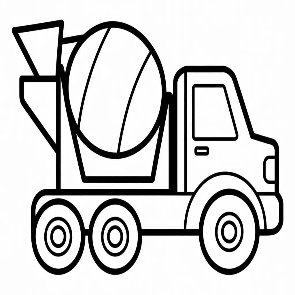 Betonmischer LKW druckbare basisch