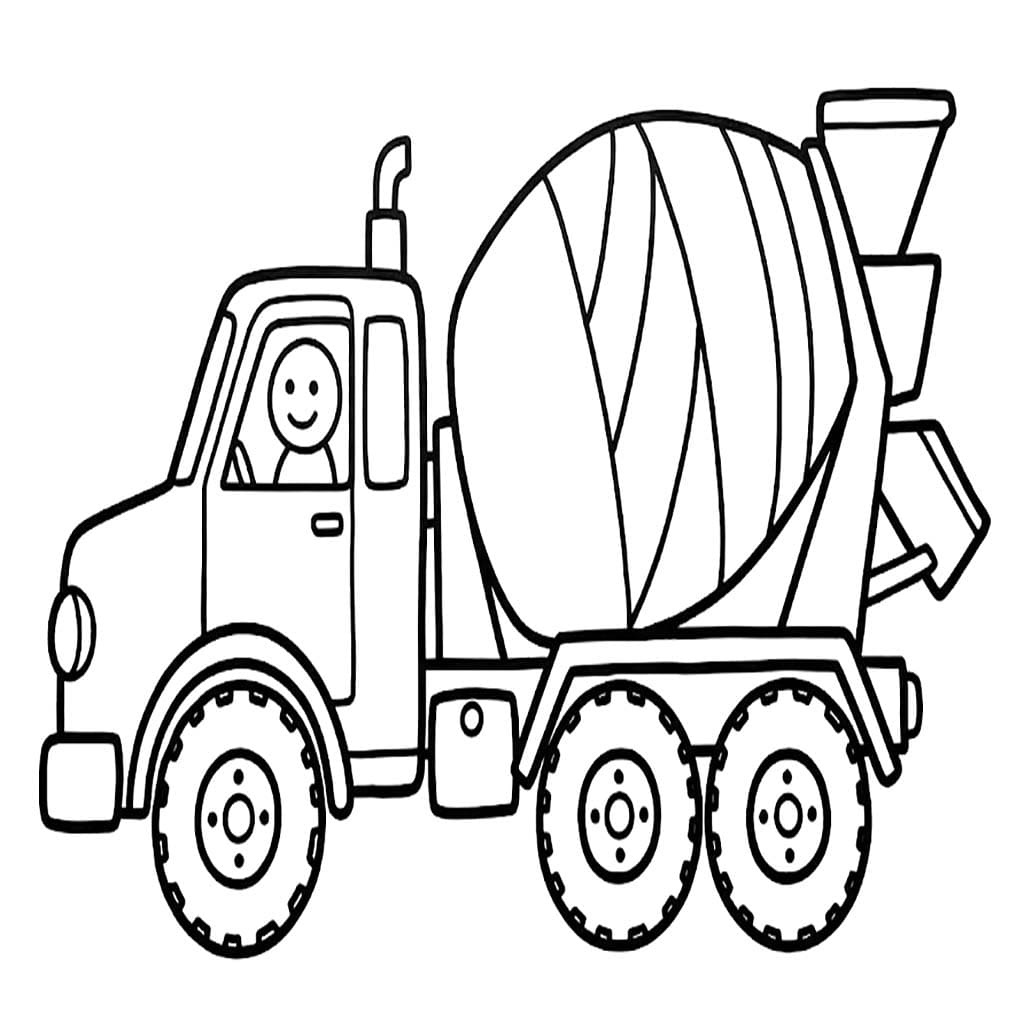 Betonmischer LKW kostenlos druckbare