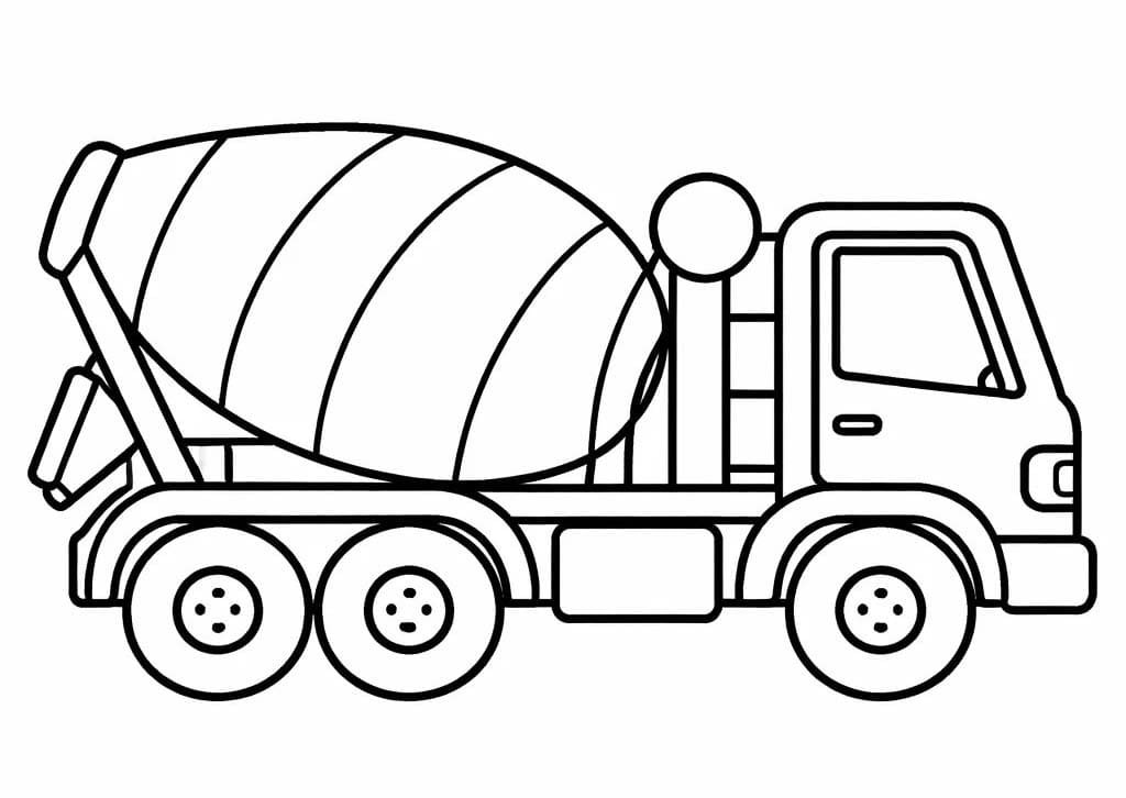 Betonmischer LKW kostenlos einfach