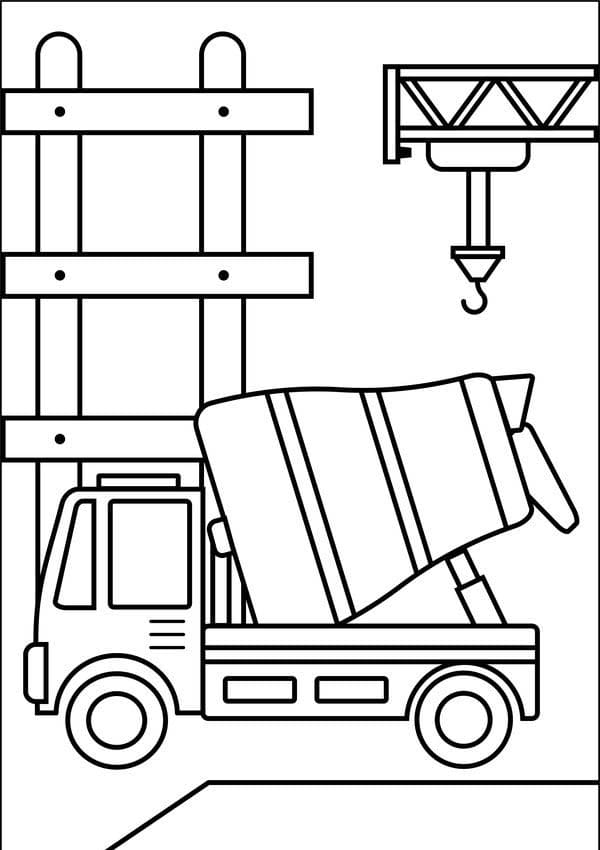 Betonmischer LKW kostenlos für Kinder