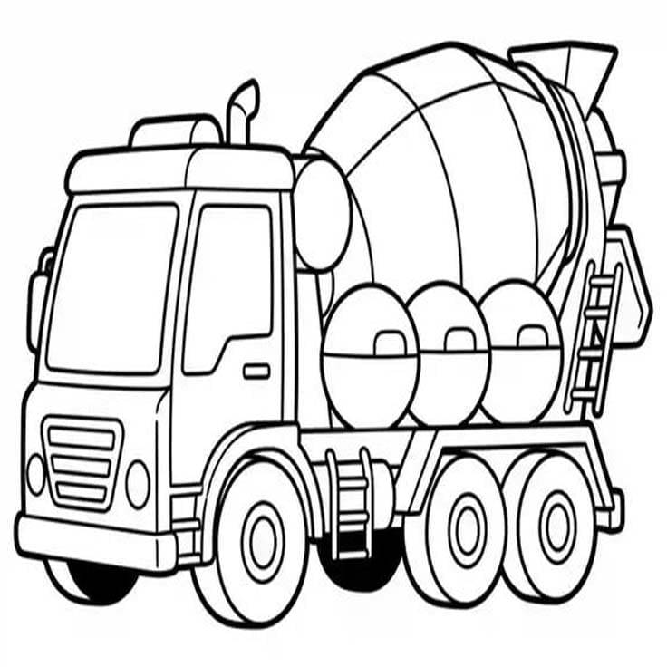 Betonmischer LKW kostenlos schlicht