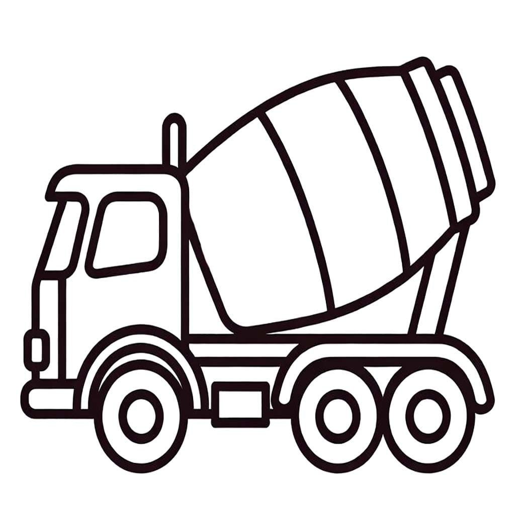 Betonmischer LKW zum Ausdrucken