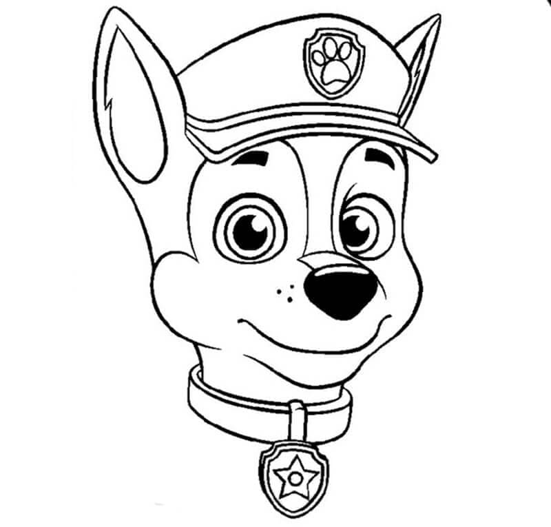Chase Paw Patrol druckbare basisch