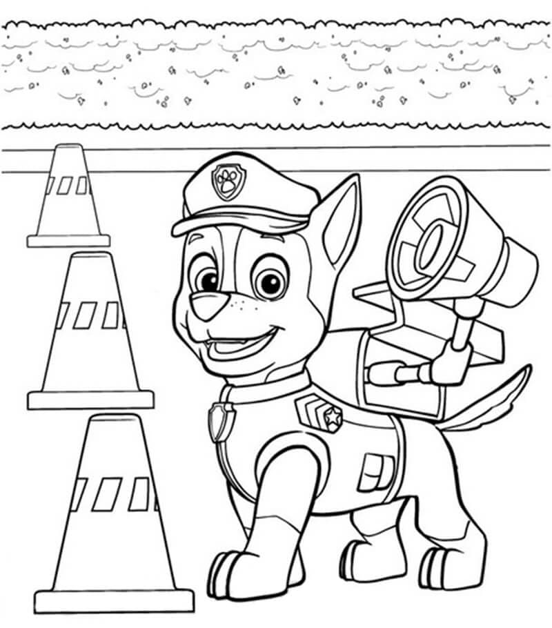 Chase Paw Patrol druckbare einfach