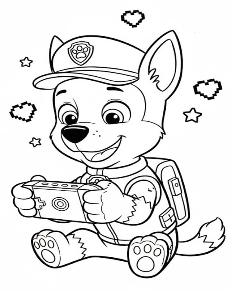 Chase Paw Patrol kostenlos druckbare schlicht