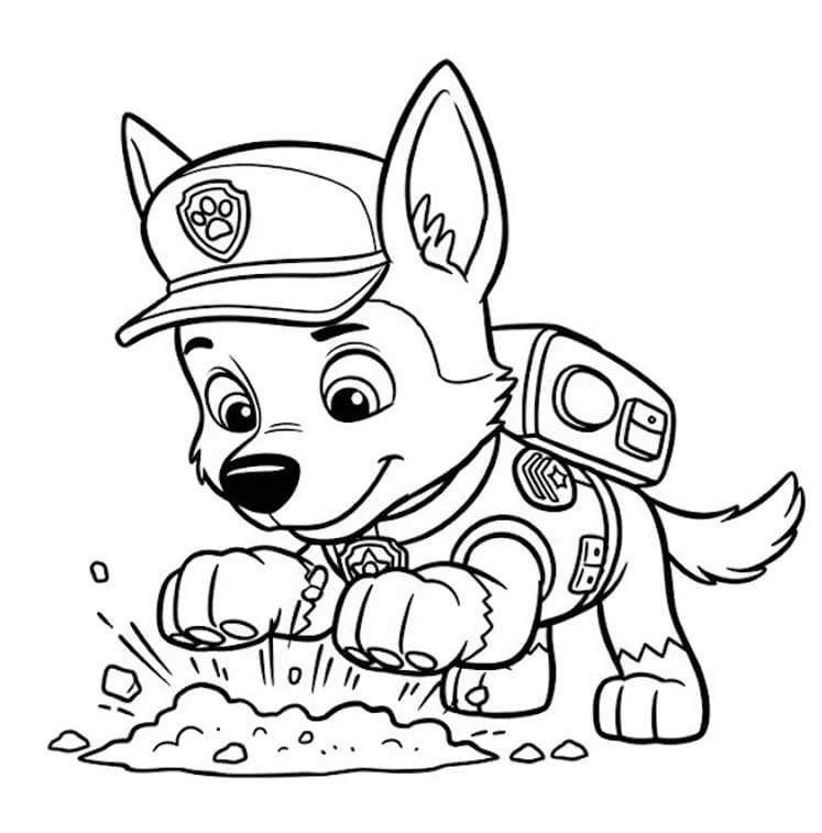 Chase Paw Patrol zum Ausdrucken für Kinder