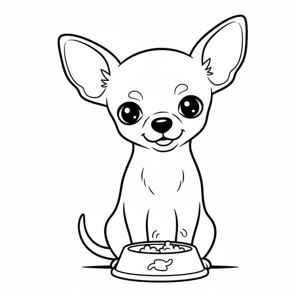 Chihuahua druckbare schlicht