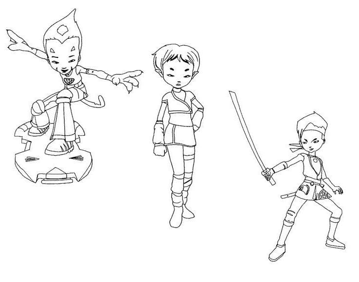 Code Lyoko kostenlos druckbare einfach