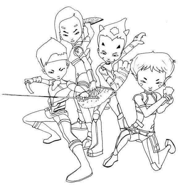 Code Lyoko ausmalbilder