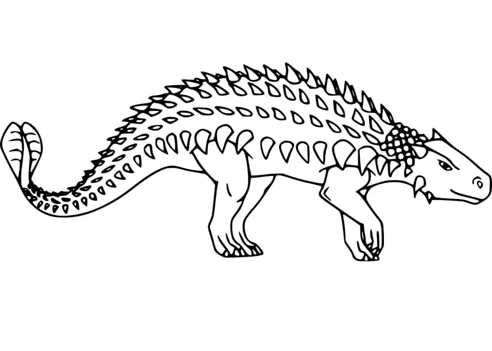 Druckbare Ankylosaurus