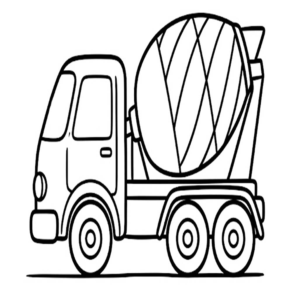 Druckbare Betonmischer LKW