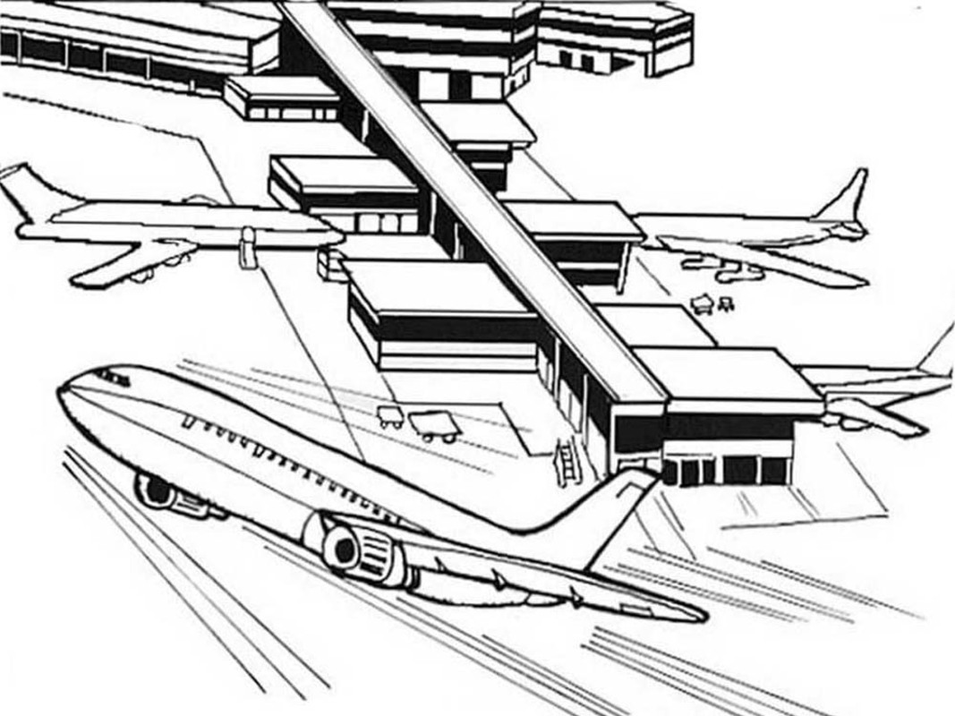 Flughafen druckbare einfach