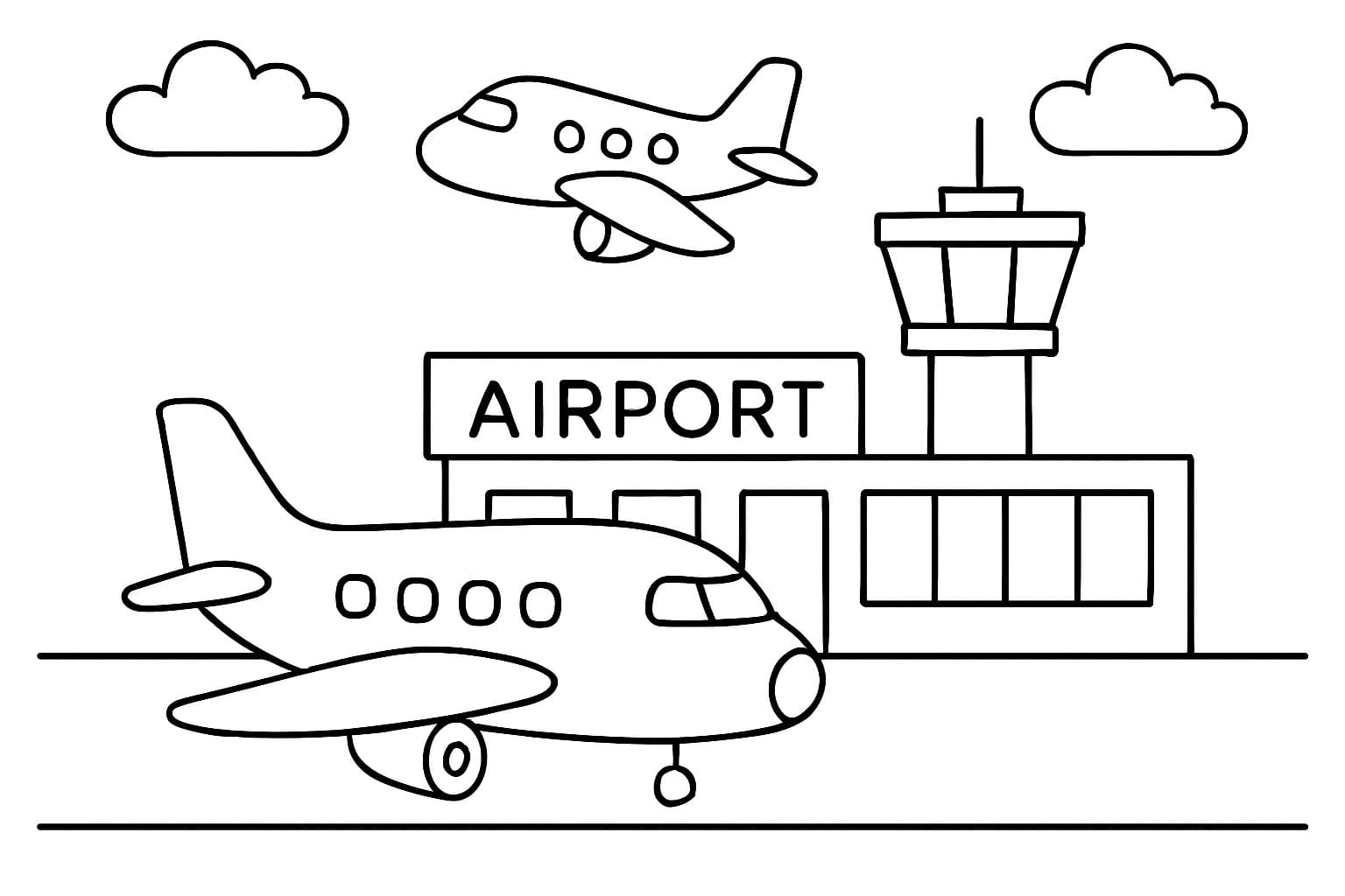 Flughafen kostenlos druckbare