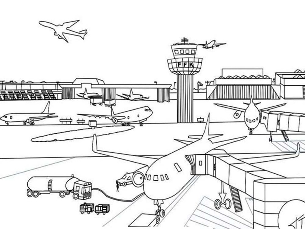 Flughafen zum Ausdrucken