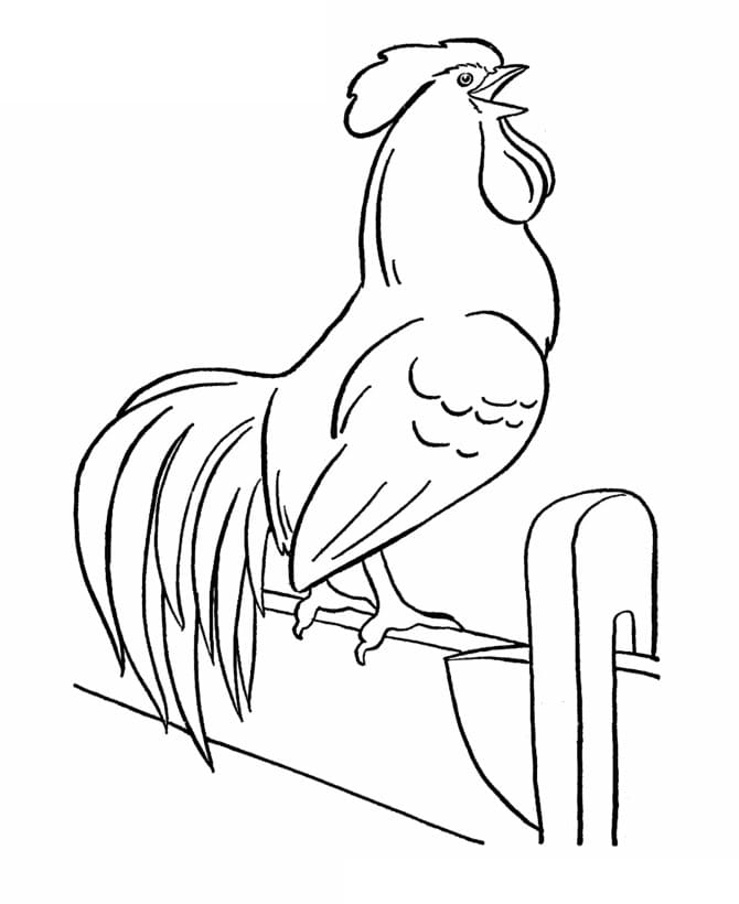 Hahn druckbare einfach