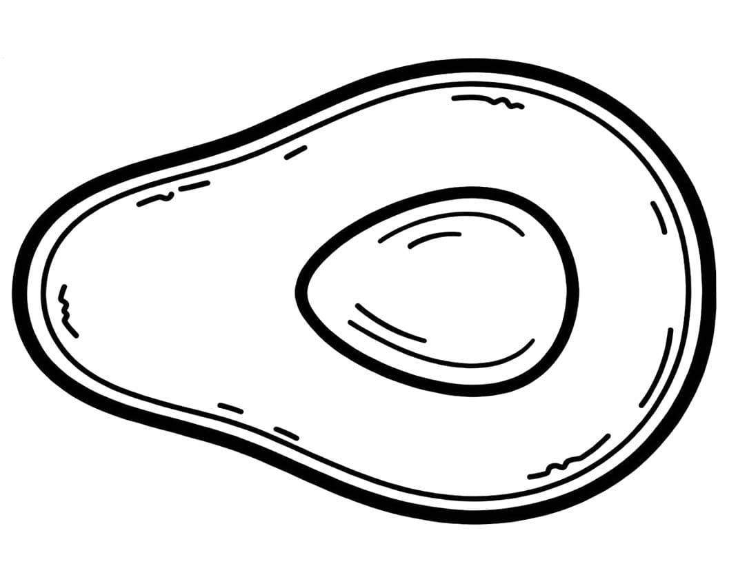 Kostenlos druckbare Avocado