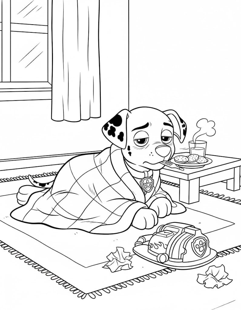 Marshall Paw Patrol druckbare basisch