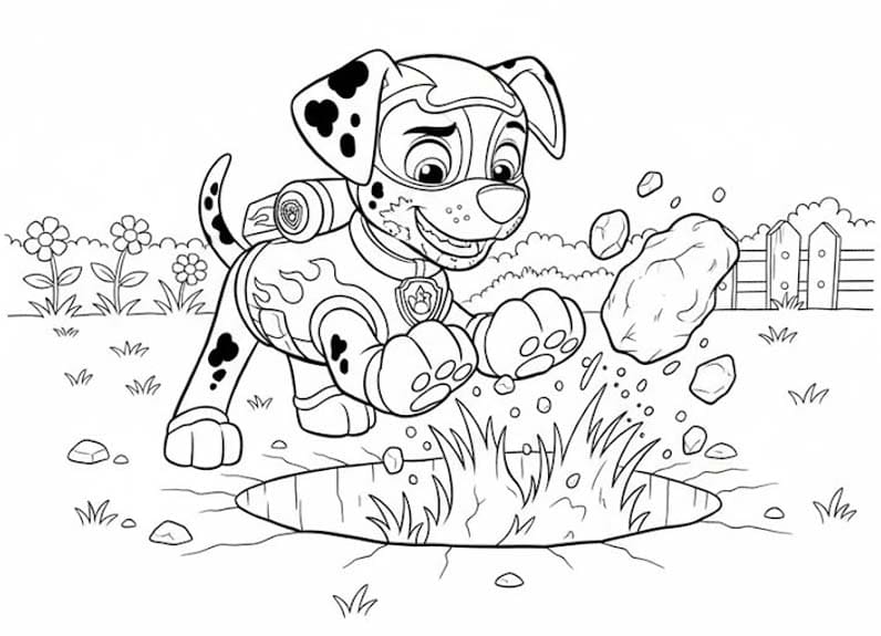 Marshall Paw Patrol zum Ausdrucken