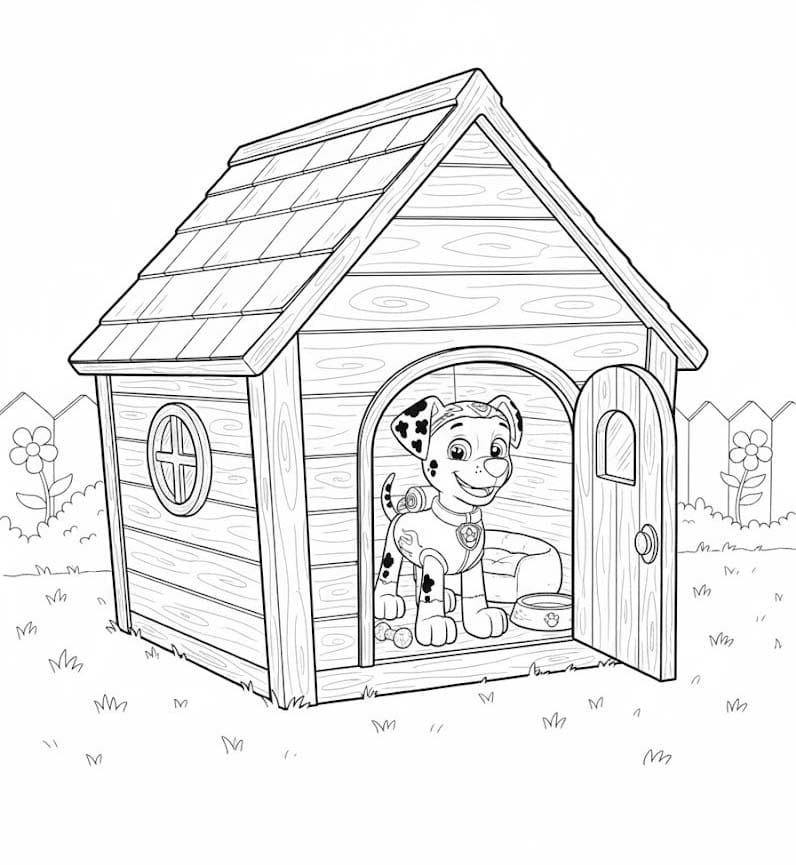 Marshall Paw Patrol zum Ausdrucken für Kinder