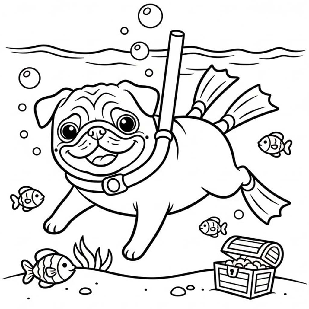 Mops kostenlos druckbare schlicht