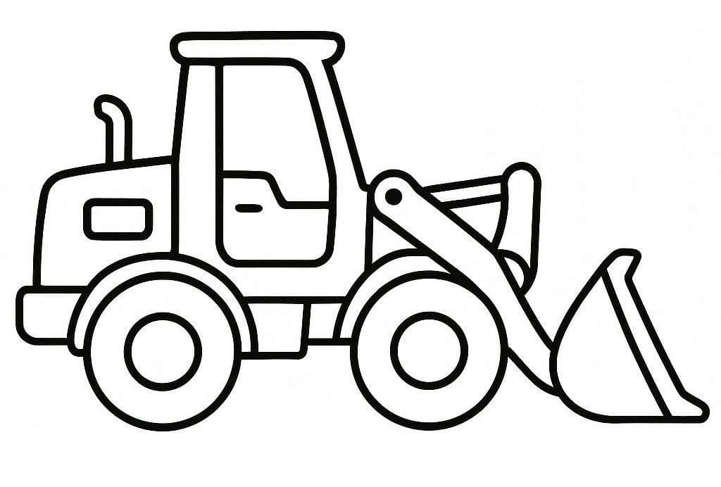 Radlader druckbare basisch