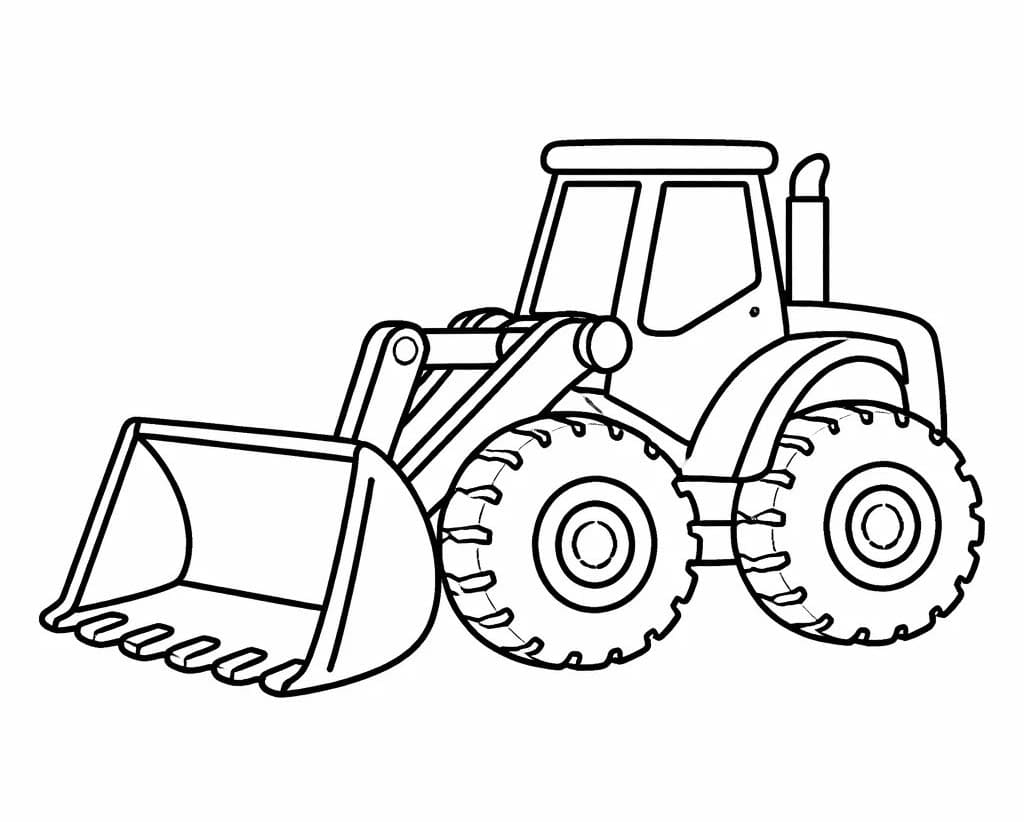 Radlader druckbare einfach