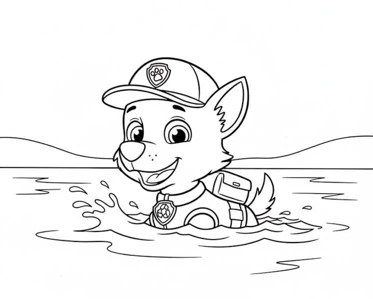 Rocky Paw Patrol druckbare basisch