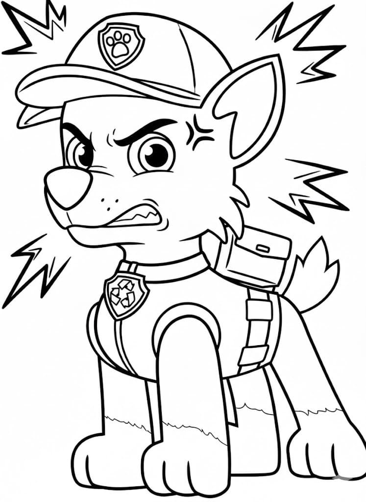 Rocky Paw Patrol kostenlos druckbare basisch