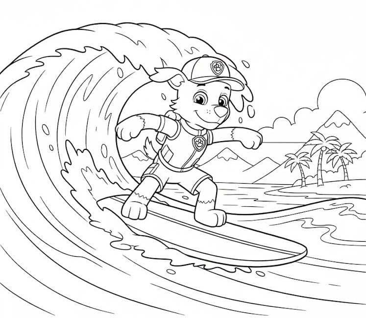 Rocky Paw Patrol kostenlos druckbare schlicht