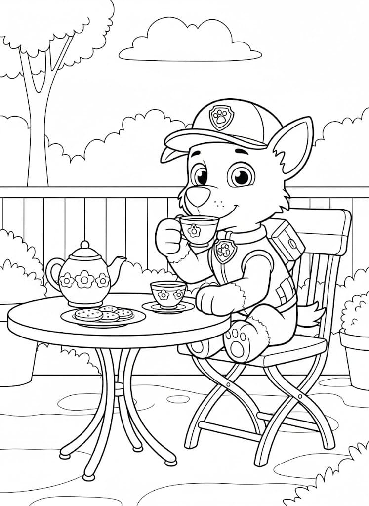 Rocky Paw Patrol kostenlos schlicht