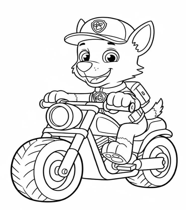 Rocky Paw Patrol zum Ausdrucken für Kinder