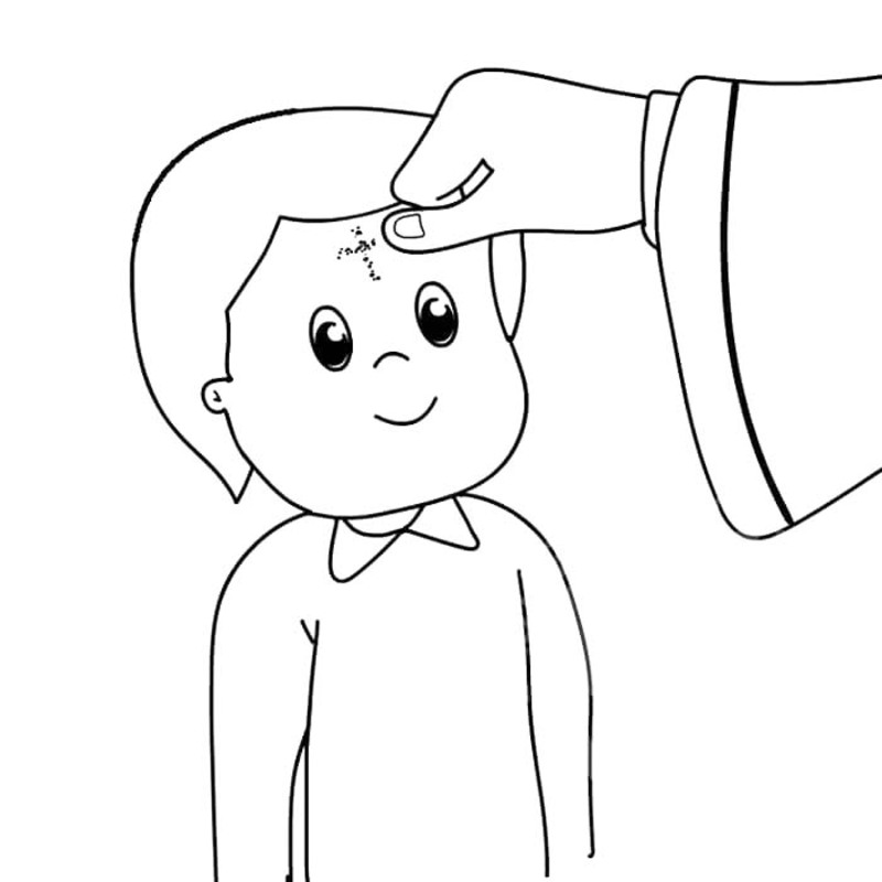 Zeichne Aschermittwoch druckbare für Kinder