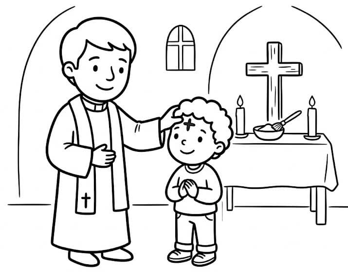 Zeichne Aschermittwoch kostenlos