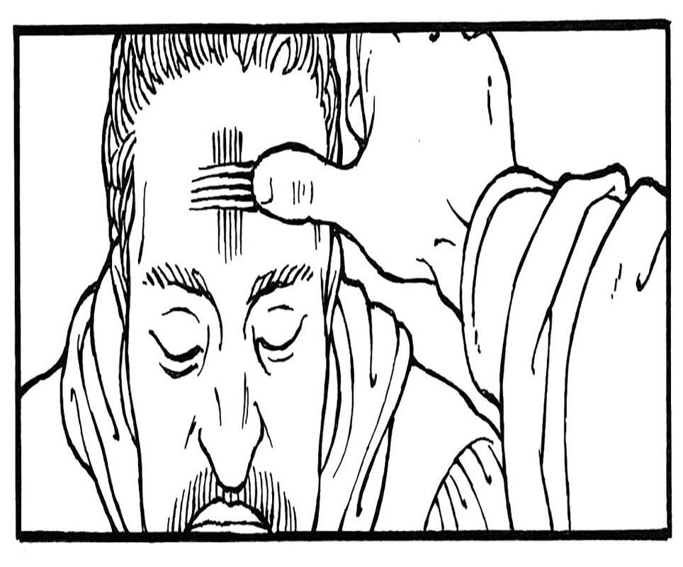 Zeichne Aschermittwoch kostenlos einfach