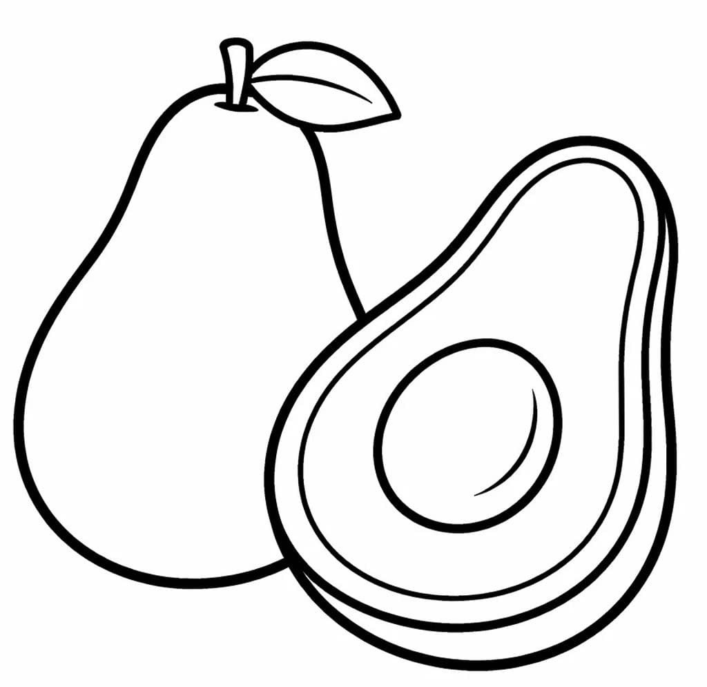 Zeichne Avocado