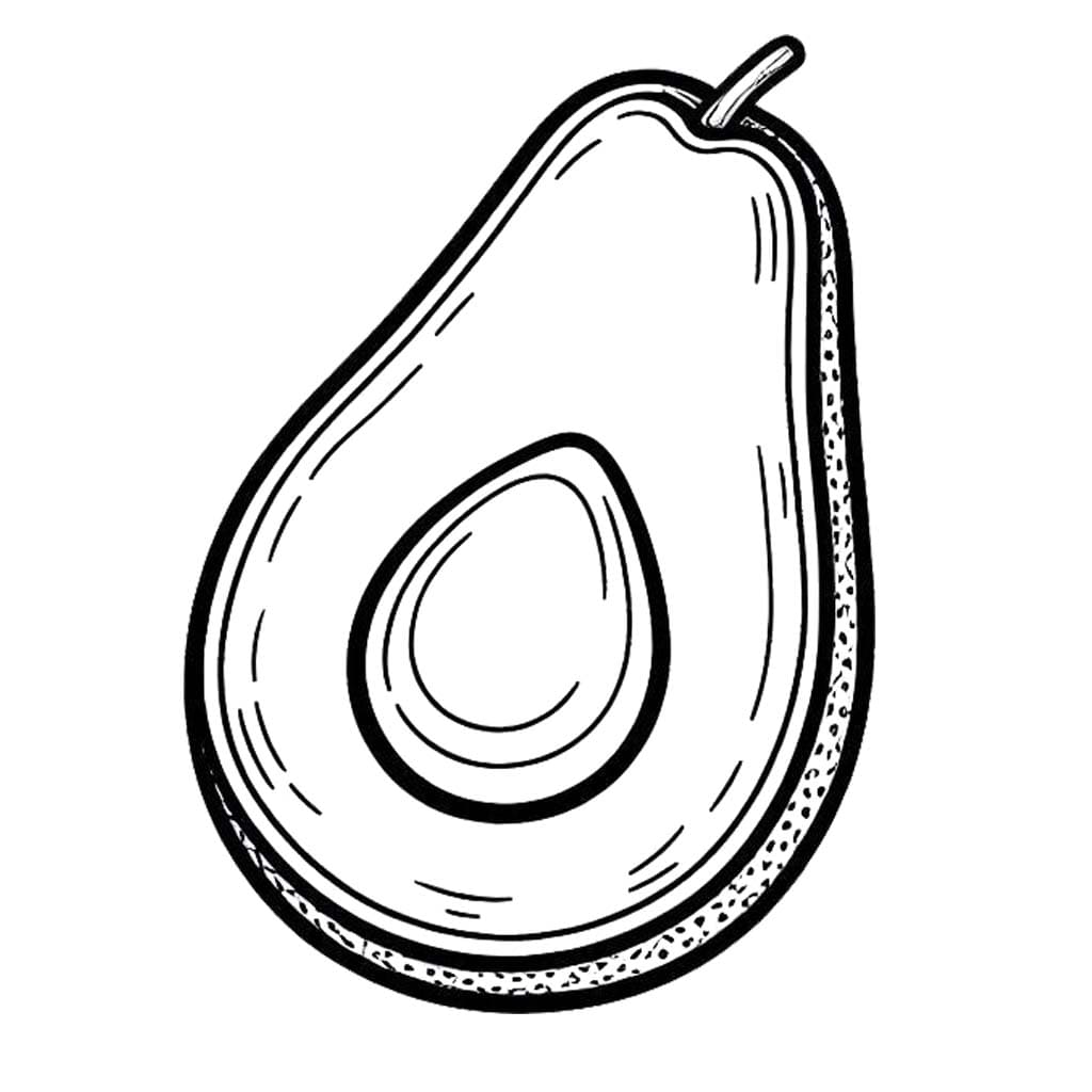 Zeichne Avocado kostenlos