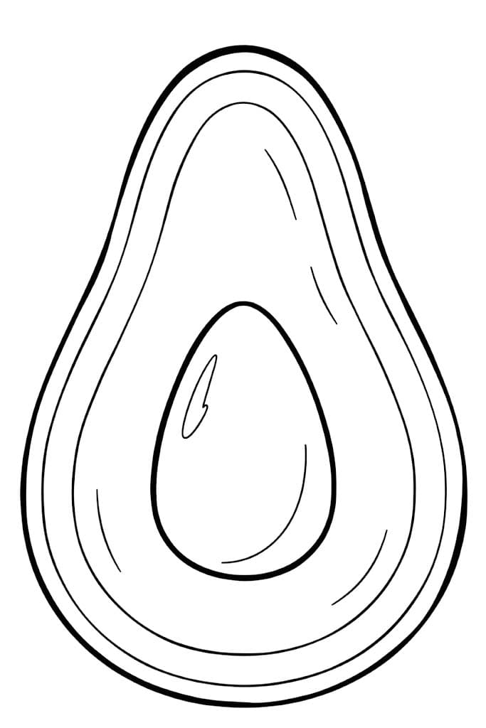 Zeichne Avocado kostenlos basisch
