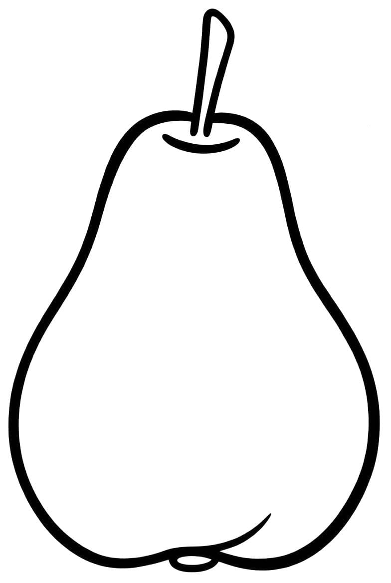 Zeichne Birnen druckbare