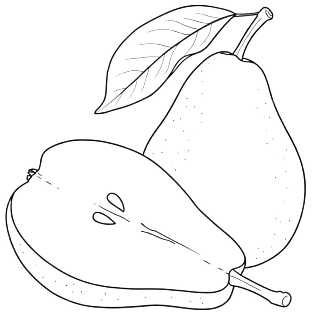 Zeichne Birnen für Kinder