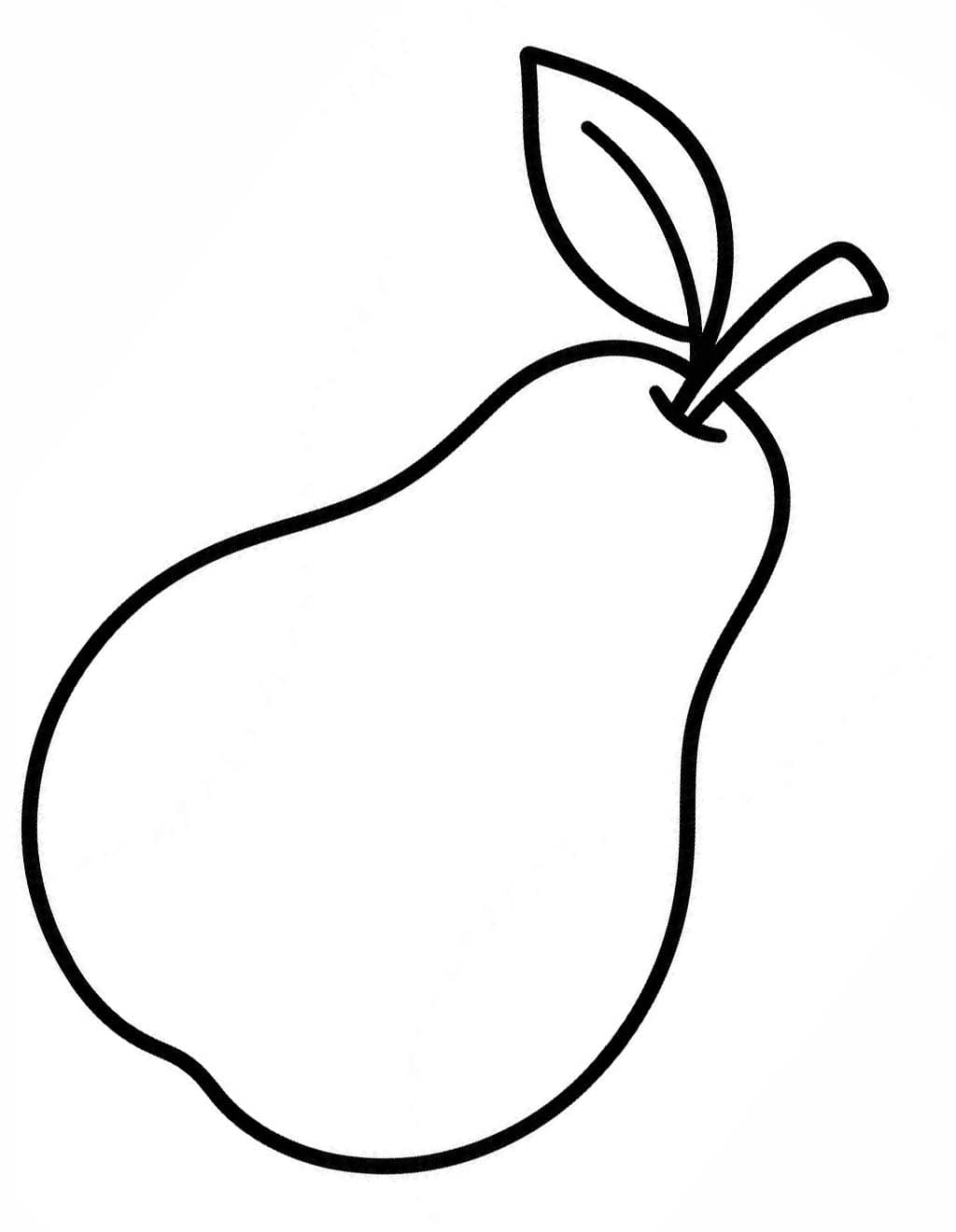 Zeichne Birnen kostenlos druckbare