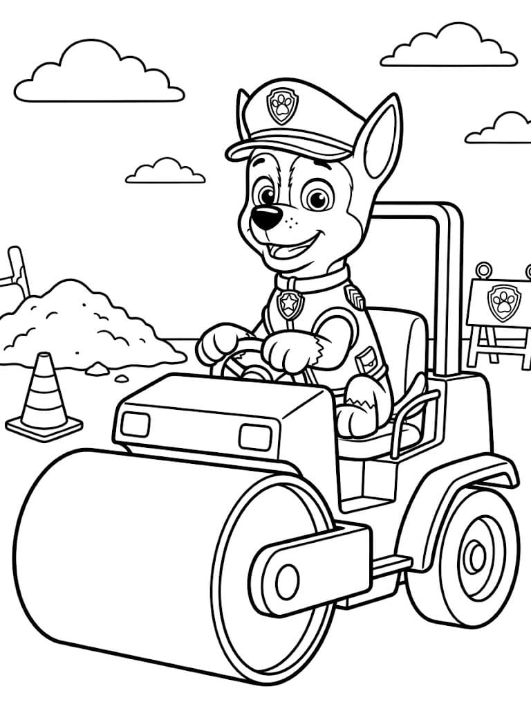 Zeichne Chase Paw Patrol