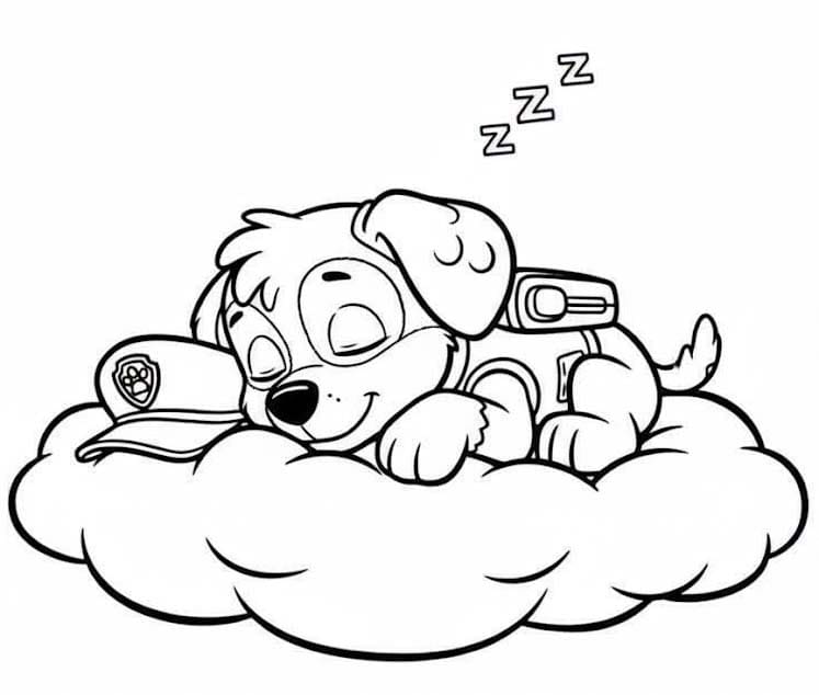 Zeichne Chase Paw Patrol für Kinder