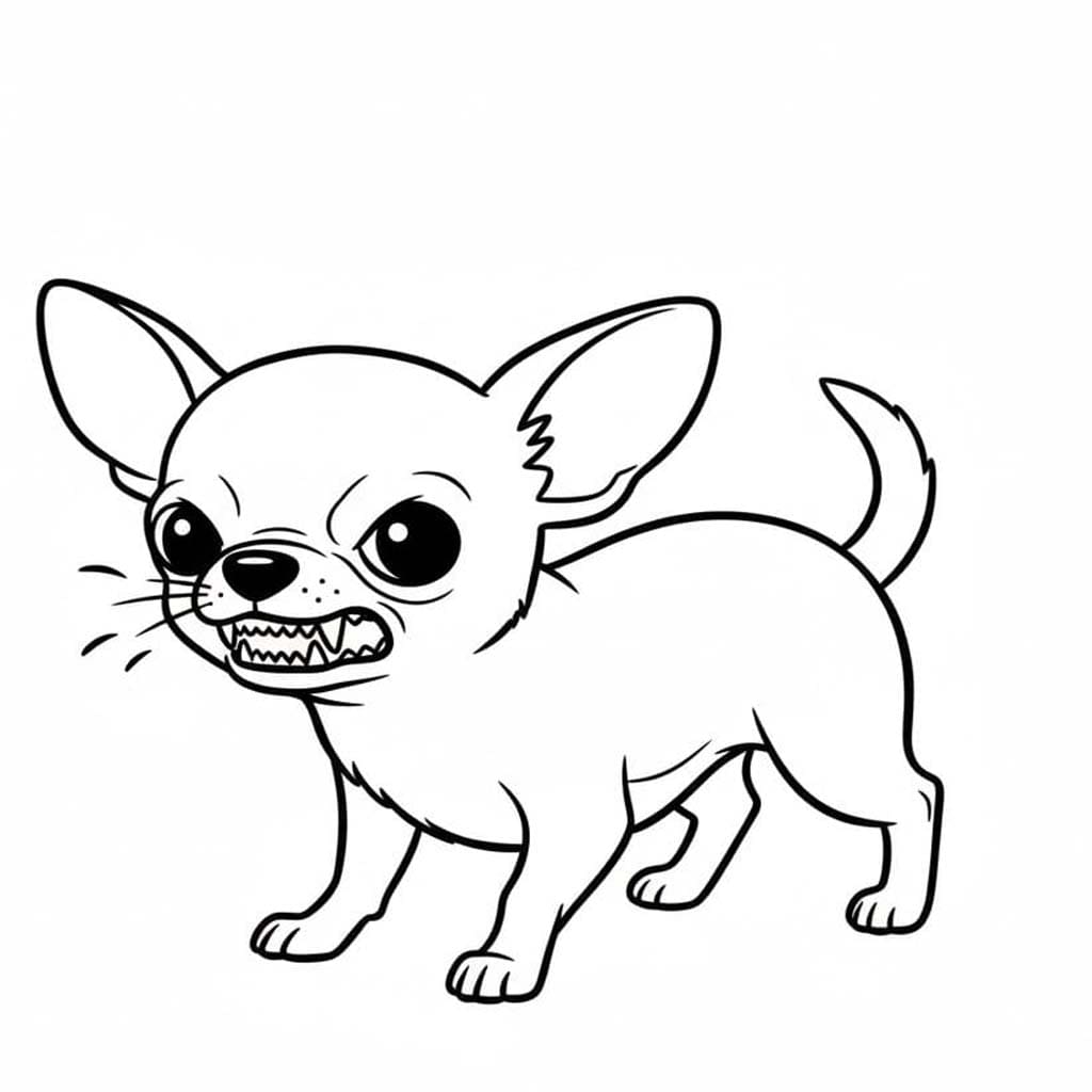 Zeichne Chihuahua druckbare basisch