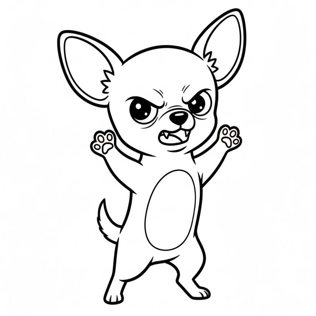Zeichne Chihuahua druckbare für Kinder
