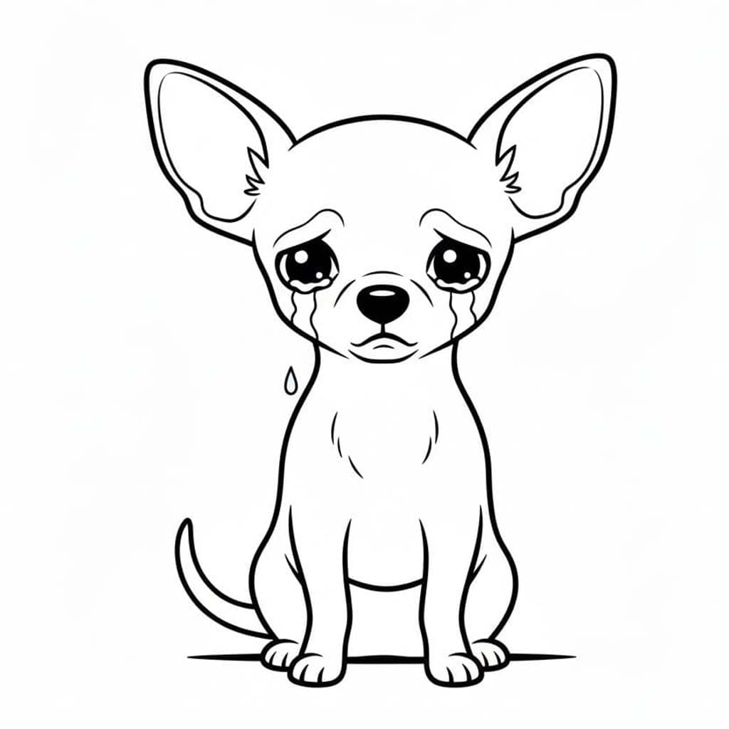 Zeichne Chihuahua kostenlos basisch